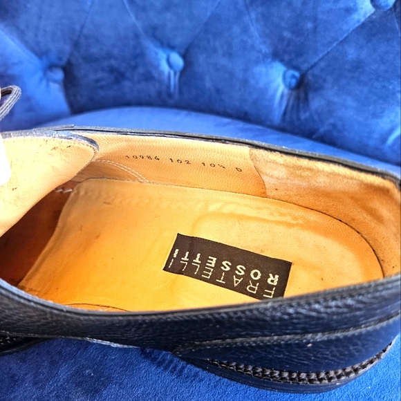 Fratelli Rossetti Racers Grand Prix Black Leather Dress Shoes - Picture 12 of 14